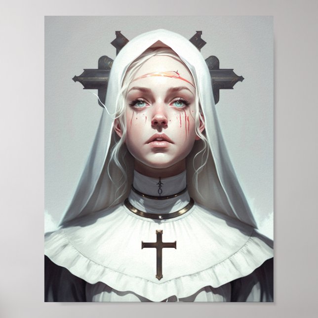 Poster Portrait of a Wonderful Creepy Nun (Vorne)