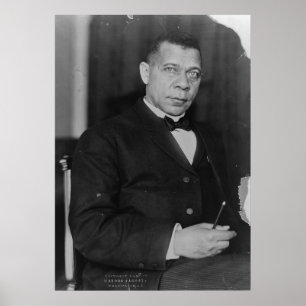 Poster Portrait of Abolitionist Booker T. Washington