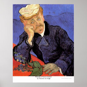 Poster Portrait of Doctor Gachet by Vincent van Gogh