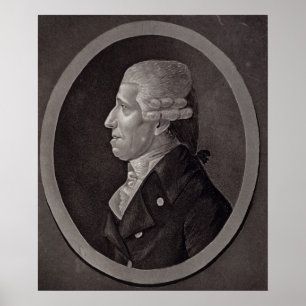Poster Portrait of Franz Joseph Haydn