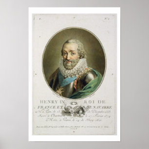 Poster Portrait of Henri IV, King of France and Navarre (