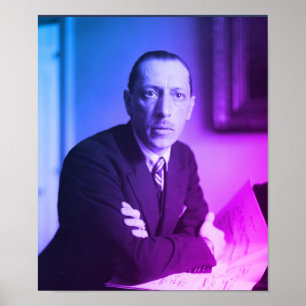 Poster Portrait of Igor Stravinsky