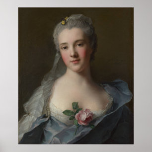 Poster Portrait of Manon Balletti - Jean-Marc Nattier