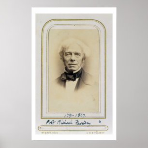 Poster Portrait of Michael Faraday (1791-1867) (albumen p