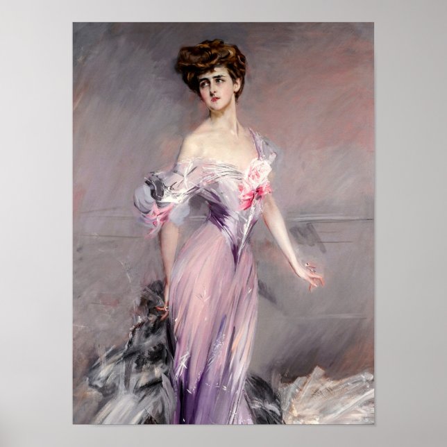 Poster Portrait of Mrs Howard-Johnston by Boldini (Devant)