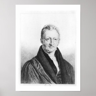 Poster Portrait of Thomas Robert Malthus
