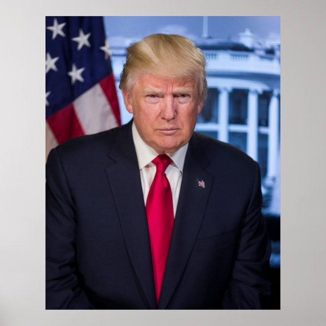 Poster Portrait officiel de Donald Trump (Devant)
