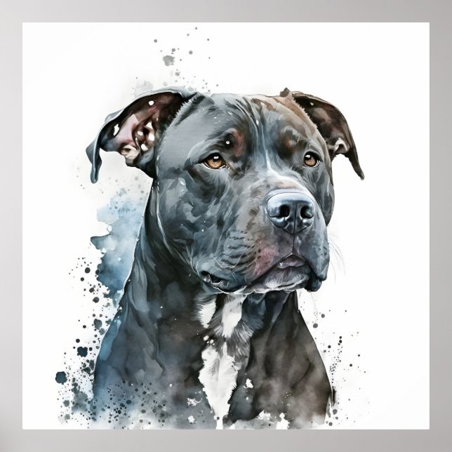 Poster Portrait personnalisé pour animal de compagnie, Pe (Devant)