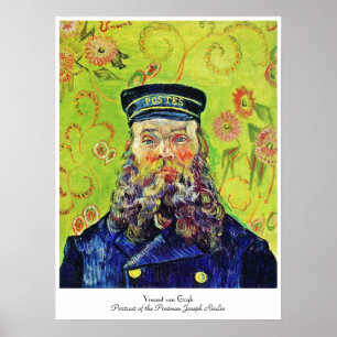 Poster Portrait Postman Joseph Roulin Vincent van Gogh