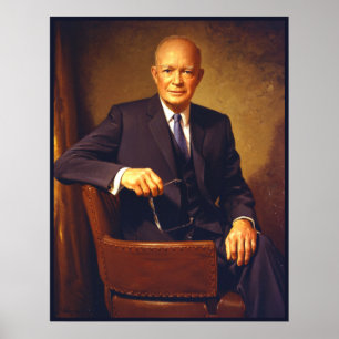 Poster Portrait présidentiel de Dwight D. Eisenhower