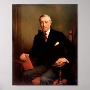 Poster Portrait présidentiel de Woodrow Wilson