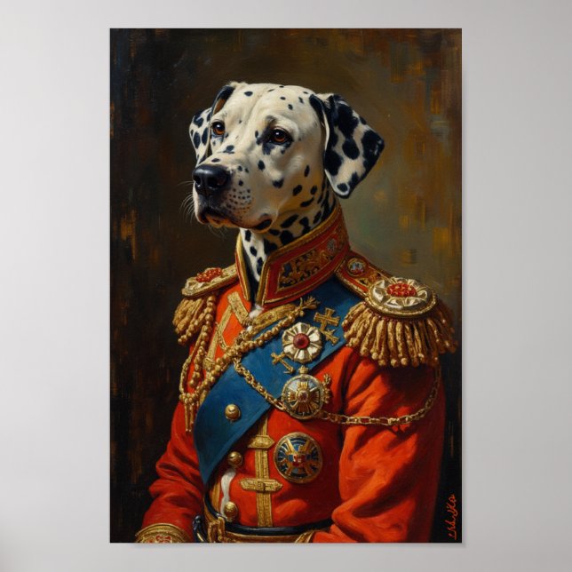 Poster Portrait Royal Dalmatien (Devant)