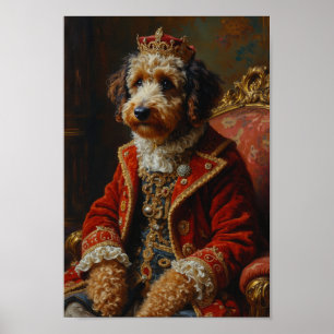 Poster Portrait Royal de Bernedoodle