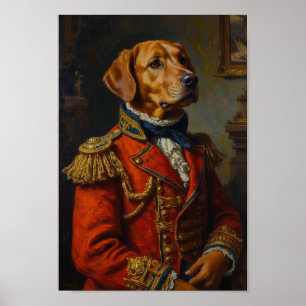 Poster Portrait Royal de Retriever de la Baie de Chesapea