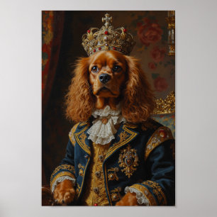 Poster Portrait Royal de Sussex Spaniel