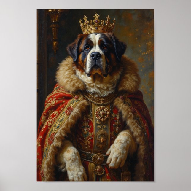 Poster Portrait Royal Saint Bernard (Devant)