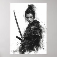 Portrait Samurai féminin - Anna Sawai - Droit sur