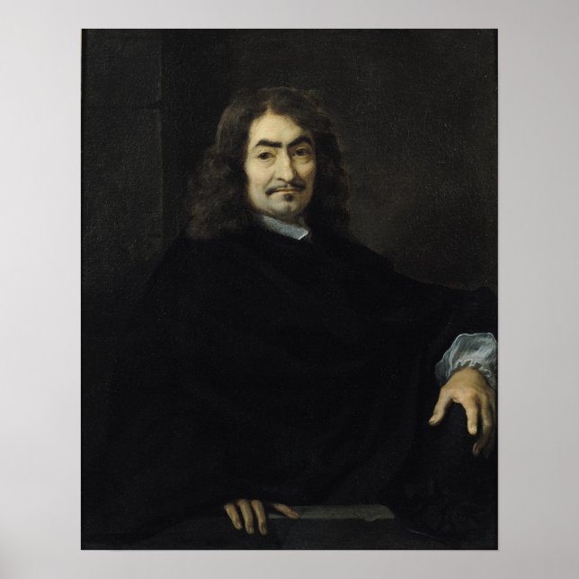 Poster Portrait, supposé être René Descartes (Devant)