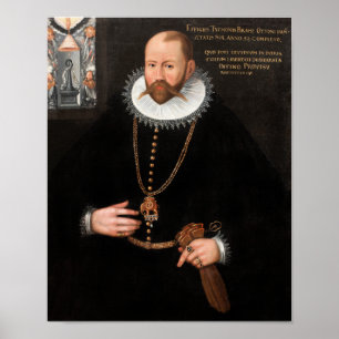 Poster Portrait Tycho Brahe - 1596