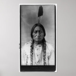 Poster Portrait Vintage amérindien