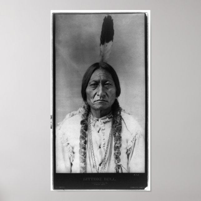 Poster Portrait Vintage amérindien (Devant)