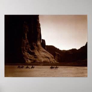 Poster Portrait Vintage amérindien