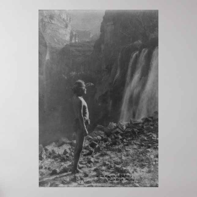 Poster Portrait Vintage amérindien (Devant)