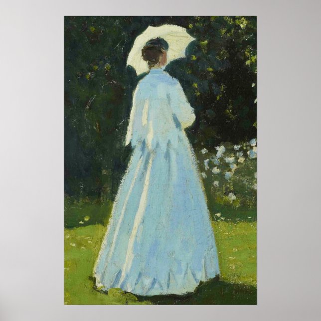 Poster Portrait vintage Garden Woman (Devant)