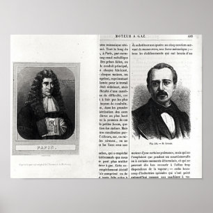 Poster Portraits de Denis Papin et d'Etienne Lenoir