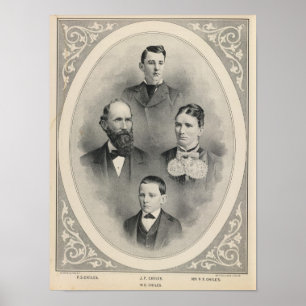 Poster Portraits de famille de piments