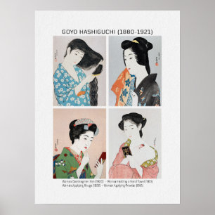 Poster Portraits de femmes japonaises - Goyō Hashiguchi