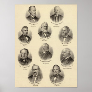 Poster Portraits de George Gale, Alfred Brunson