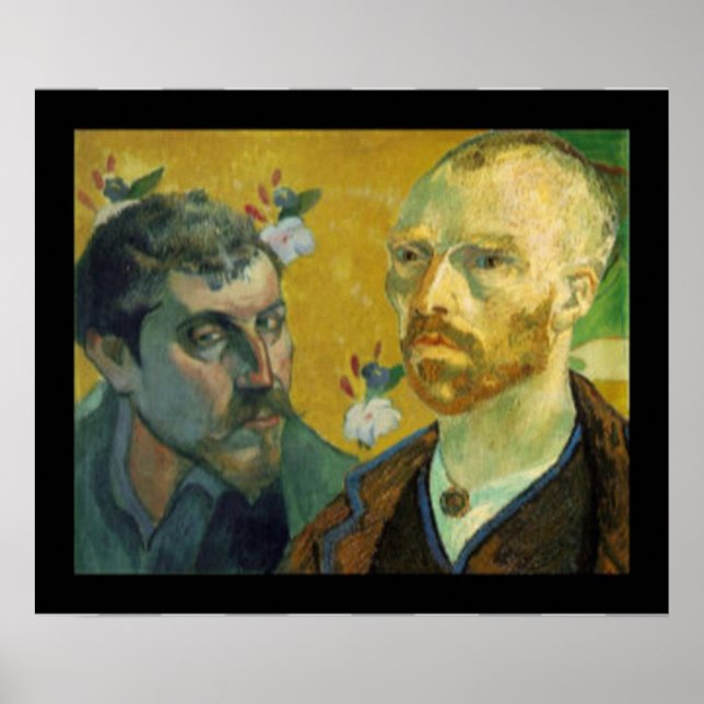 Poster Portraits de Paul Gauguin et Vincent van Gogh (Devant)