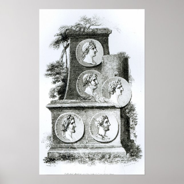 Poster Portraits d'empereurs romains (Devant)