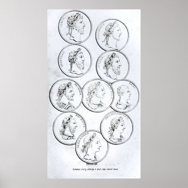 Poster Portraits d'empereurs romains (Devant)