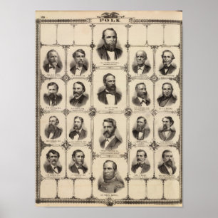Poster Portraits des citoyens du comté de Polk