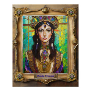 Poster Portraits du Royaume de Mardi Gras - La Princesse