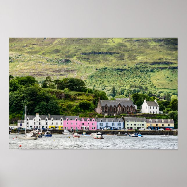 Poster Portree sur l'île de Skye (Devant)