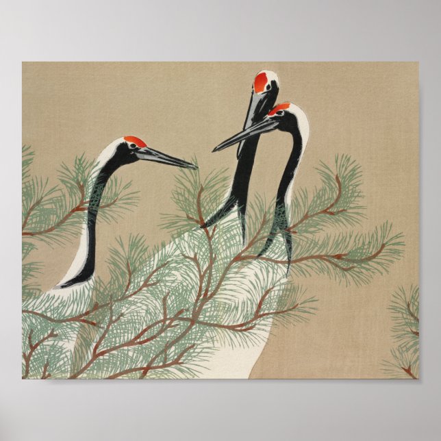 Poster Ports d'impression de bloc de woodblock japonais - (Devant)