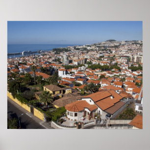 Poster Portugal, île de Madère, Funchal. Téléphérique