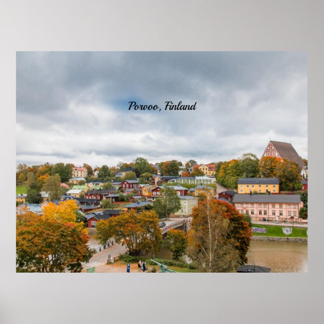 Poster Porvoo, Finlande (Devant)