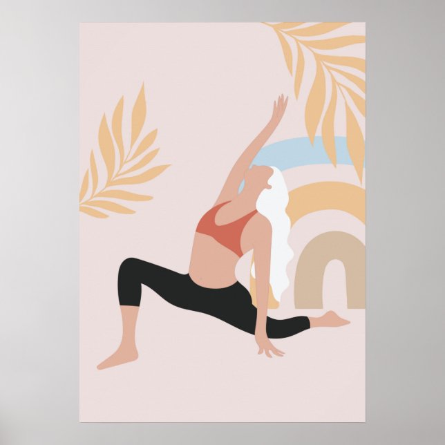 Poster pose de yoga (Devant)