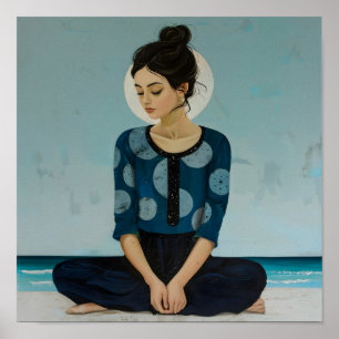 Poster Pose de Yoga apaisant