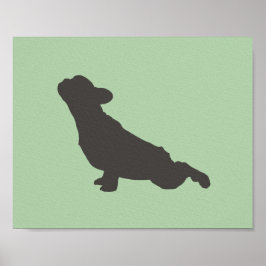 Poster Pose de Yoga Bulldog