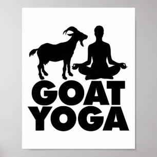 Poster Pose de yoga du lotus Chèvre Yoga _1