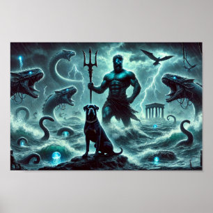 Poster Poseidon Creation et Rottweiler Guardian
