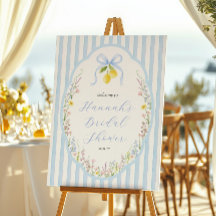 Posey Wildflower Bleu Arc-en-ciel Bridal Shower Bi