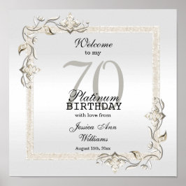 Poster Posh 70e anniversaire Platinum