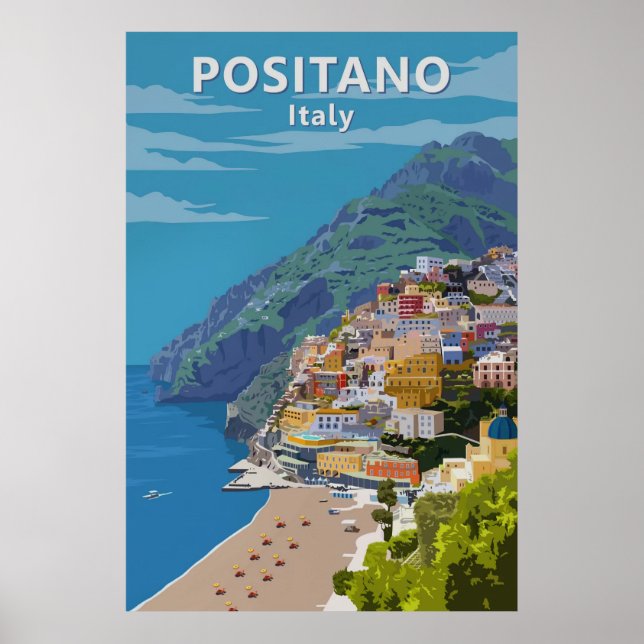 Poster Positano, Italie (Devant)