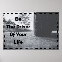 Poster positif sur l'art mural "Be The Driver"